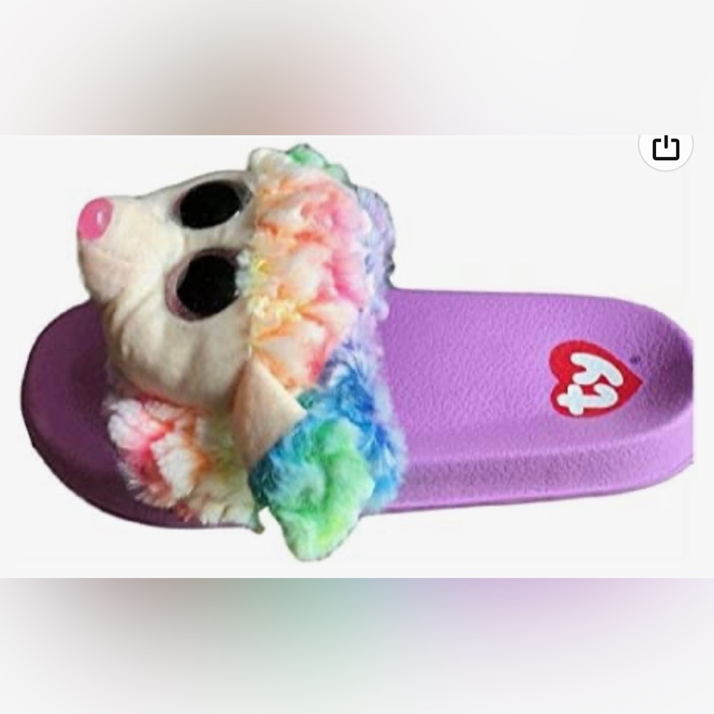 Ty Beanie Boo Girls' Faux Fur Sandals